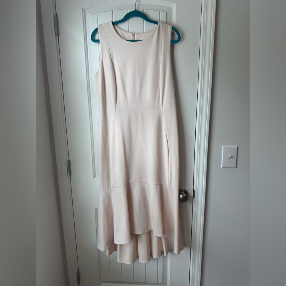 Gorgeous Calvin Klein bodycon high low mermaid hem dress